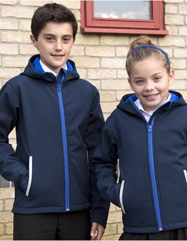 R-R224Y-Youth TX Performance Hooded Soft Shell Jacket